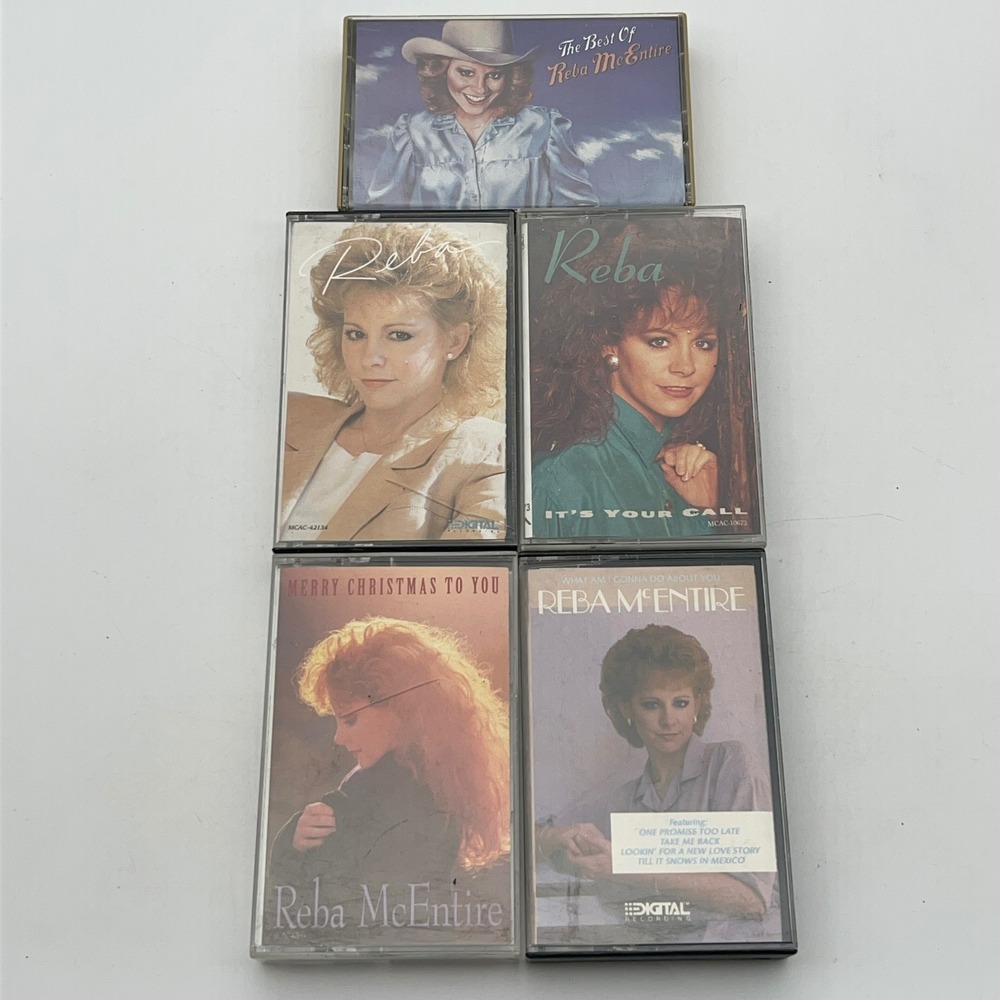 Reba‎ McEntire Cassette Tape Lot 5pc It's Your Call Merry Christmas Best Of Reba